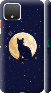 3D пластиковий матовий чехол Cute Cat Celestial/Witchy для Google Pixel 4 - 6787m-1755 изображение 
