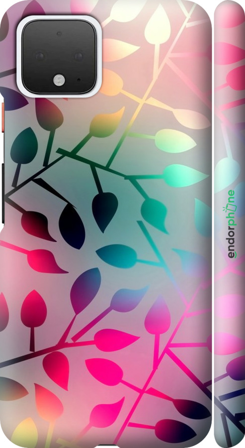 

3D пластиковий матовий чохол "Листя" для Google Pixel 4