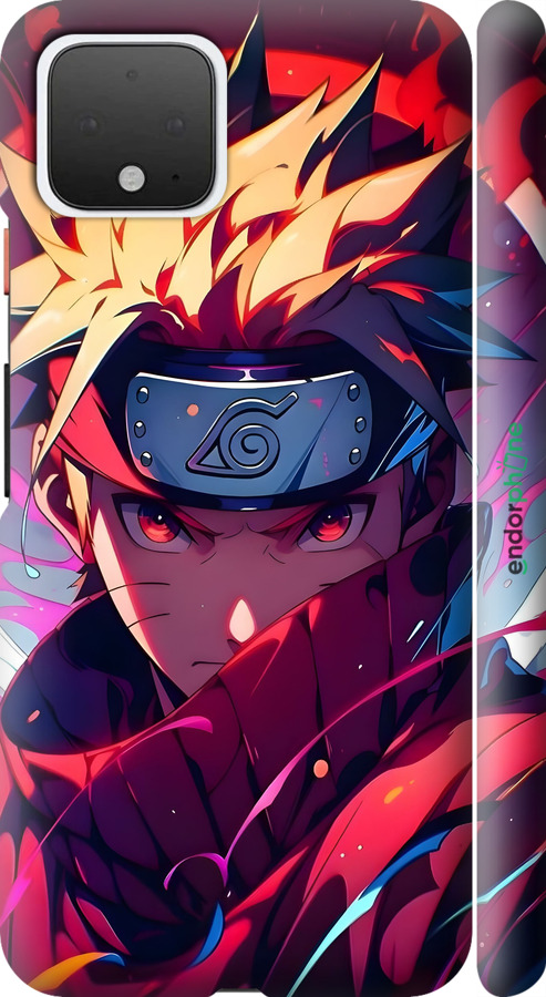 3D пластиковый матовый чехол Наруто для Google Pixel 4 - 6274m-1755 изображение 