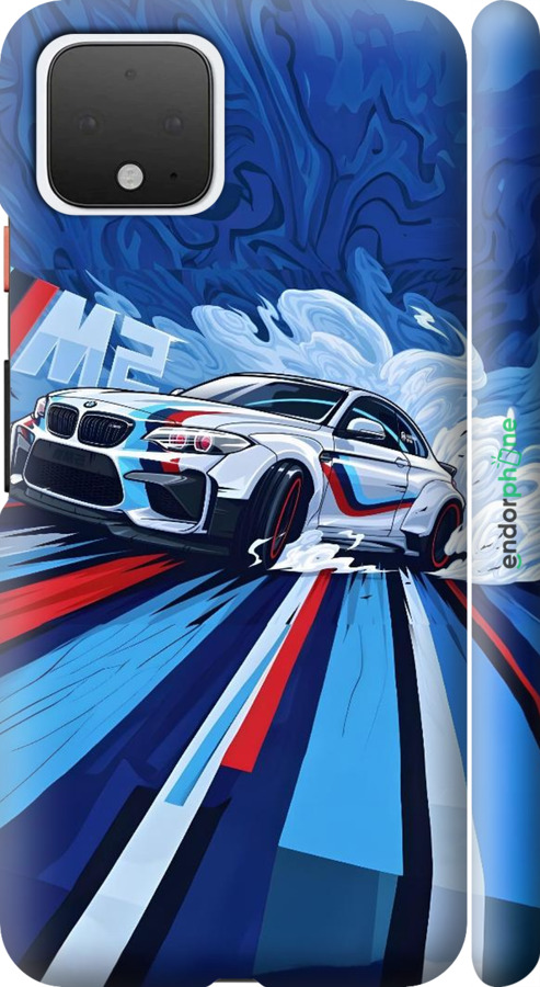 3D пластиковый матовый чехол БМВ для Google Pixel 4 - 6292m-1755 изображение 