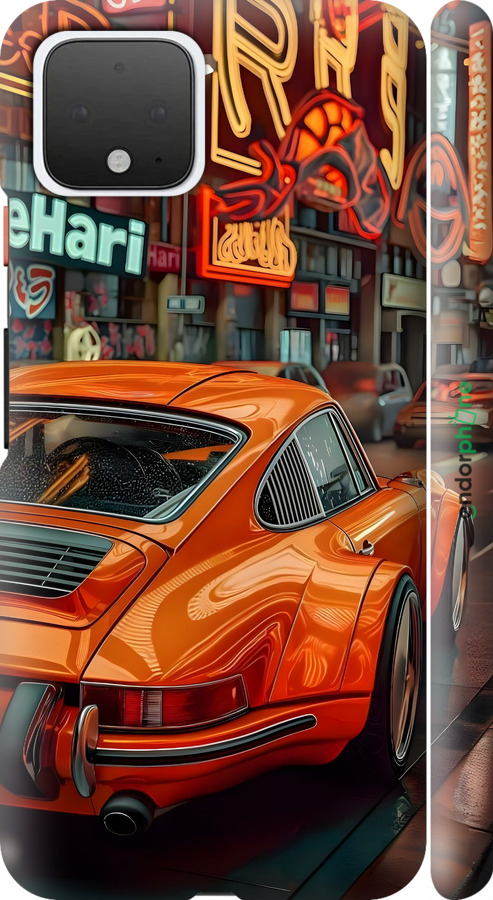 3D пластиковый матовый чехол Порше для Google Pixel 4 - 6334m-1755 изображение 