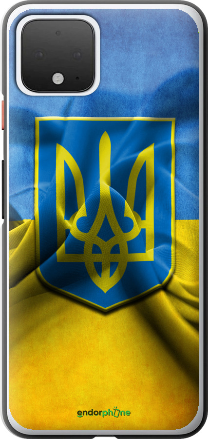 

Силіконовий чохол "Прапор та герб України" для Google Pixel 4, Блакитний
