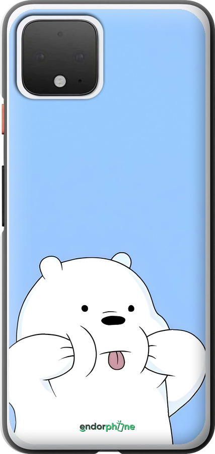 2D пластиковый чехол Милый мишка для Google Pixel 4 - 6357t-1755 изображение 