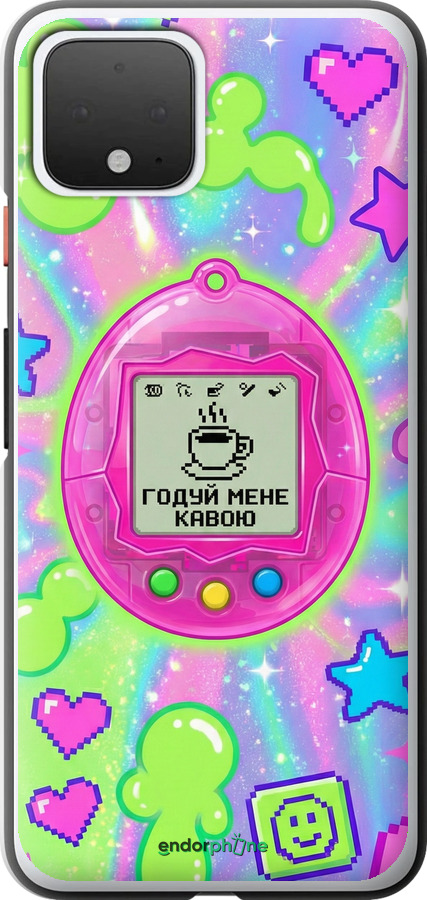 2D пластиковий чехол Y2K Aesthetic Retro Pet: Годуй мене кавою для Google Pixel 4 - 6784t-1755 изображение 