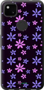 Силиконовый чехол с  цветами для Google Pixel 4A - 6258u-1935 изображение 