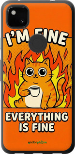 Силиконовый чехол 'Funny Cat' для Google Pixel 4A изображение 3