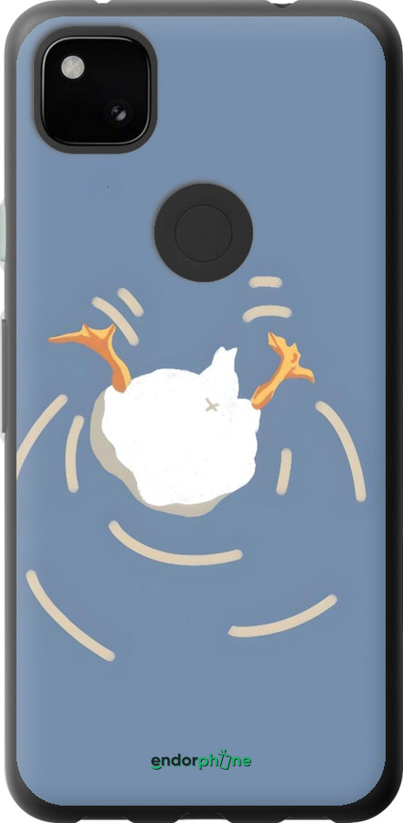 Силиконовый чехол Гусь ныряет для Google Pixel 4A - 6275u-1935 изображение 
