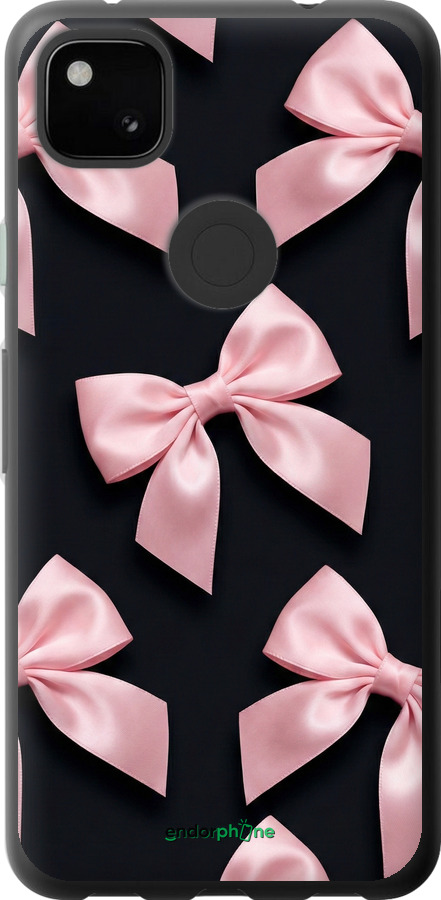 Силиконовый чехол Coquette Ribbons Dark Coquette для Google Pixel 4A - 6767u-1935 изображение 