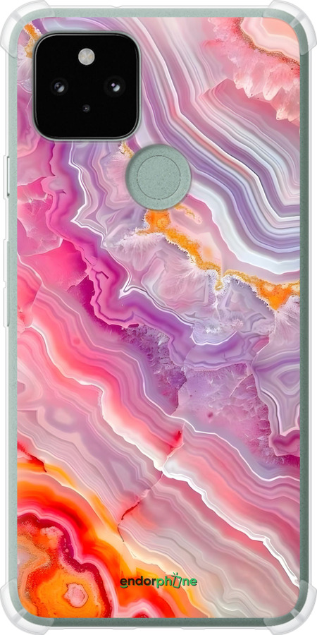 Силикон с усиленными углами чехол Мрамор 2 для Google Pixel 5 - 6307sp-2044 изображение 