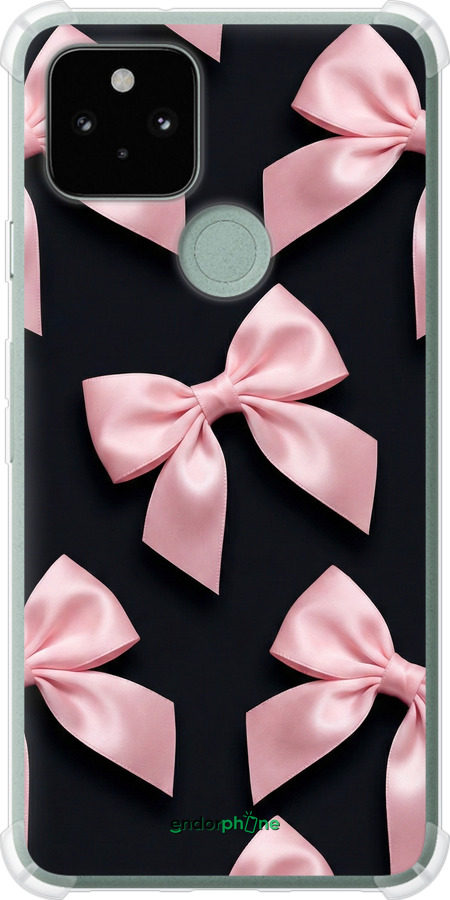 Силикон с усиленными углами чехол Coquette Ribbons Dark Coquette для Google Pixel 5 - 6767sp-2044 изображение 
