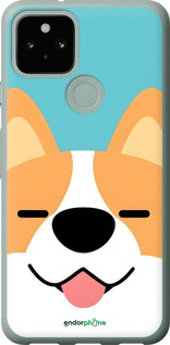 Силиконовый чехол Корги для Google Pixel 5 - 6280u-2044 изображение 
