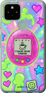 Силіконовий чехол Y2K Aesthetic Retro Pet: Годуй мене кавою для Google Pixel 5 - 6784u-2044 изображение 