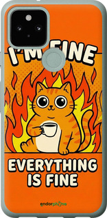 Силиконовый чехол Funny Cat для Google Pixel 5 - 6786u-2044 изображение 