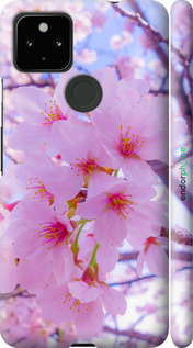 3D пластиковый матовый чехол Сакура для Google Pixel 5A - 6029m-2286 изображение 