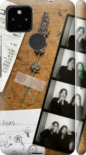 3D пластиковый матовый чехол 'Aesthetic Scrapbook Collage' для Google Pixel 5A изображение 13