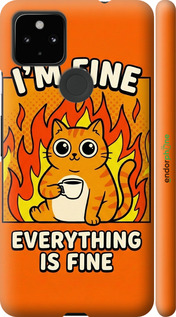 3D пластиковий матовий чохол 'Funny Cat' для Google Pixel 5A зображення 17