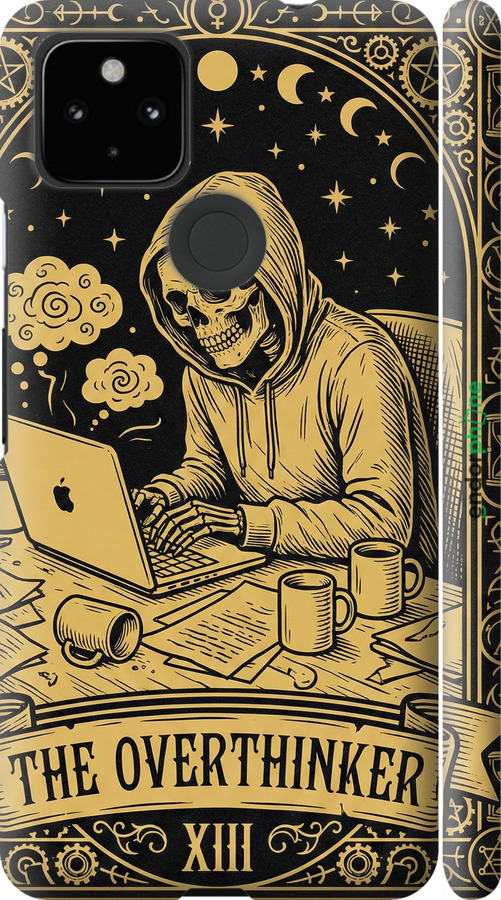 3D пластиковый матовый чехол The Overthinker для Google Pixel 5A - 6774m-2286 изображение 