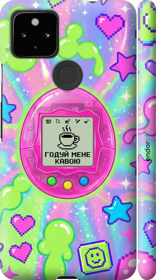 3D пластиковий матовий чехол Y2K Aesthetic Retro Pet: Годуй мене кавою для Google Pixel 5A - 6784m-2286 изображение 