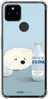 Силіконовий протиударний с посиленими кутами чехол Пес водка для Google Pixel 5A - 6368sp-2286 изображение 
