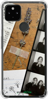 Силикон с усиленными углами чехол Aesthetic Scrapbook Collage для Google Pixel 5A - 6773sp-2286 изображение 