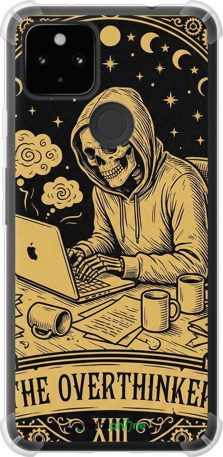 Силикон с усиленными углами чехол The Overthinker для Google Pixel 5A - 6774sp-2286 изображение 
