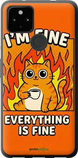 Силіконовий чехол Funny Cat для Google Pixel 5A - 6786u-2286 изображение 