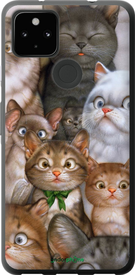 

Силіконовий чохол "Коти" для Google Pixel 5A