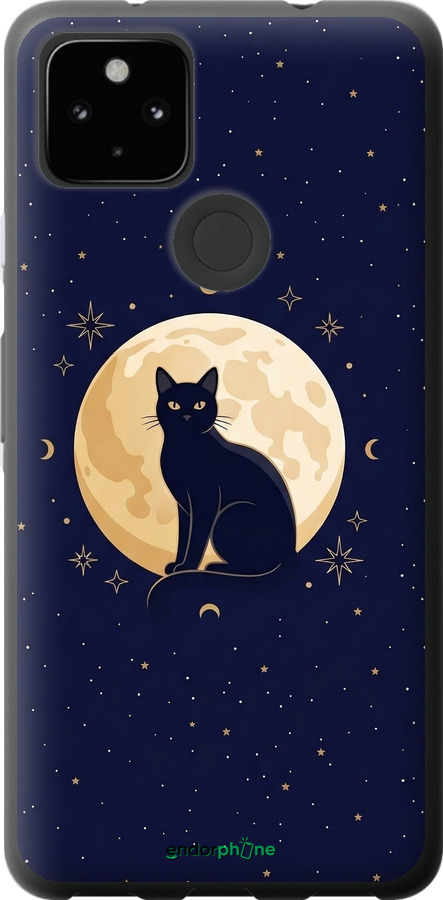 Силіконовий чехол Cute Cat Celestial/Witchy для Google Pixel 5A - 6787u-2286 изображение 