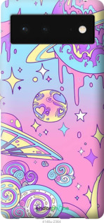 Силиконовый чехол Розовая галактика для Google Pixel 6 - 4146u-2364 изображение 