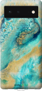 Силиконовый чехол Green marble для Google Pixel 6 - 4365u-2364 изображение 