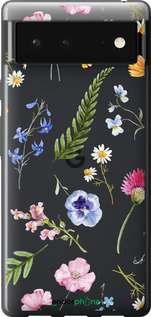 Силіконовий чехол Квітковий фон v2 для Google Pixel 6 - 5472u-2364 изображение 