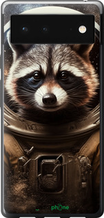 Силиконовый чехол Raccoon austronaut для Google Pixel 6 - 5581u-2364 изображение 
