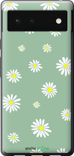 Силіконовий чехол Ромашки v4 для Google Pixel 6 - 5603u-2364 изображение 