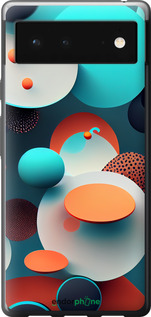 Силиконовый чехол Горошек абстракция для Google Pixel 6 - 5608u-2364 изображение 