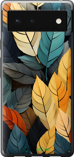 Силиконовый чехол Кольорове листя для Google Pixel 6 - 5644u-2364 изображение 