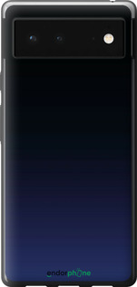 Силиконовый чехол Градиент в тёмно - синем стиле для Google Pixel 6 - 6542u-2364 изображение 
