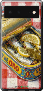 Силиконовый чехол Vintage Sardine Tin Phone для Google Pixel 6 - 6772u-2364 изображение 