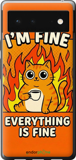 Силіконовий чехол Funny Cat для Google Pixel 6 - 6786u-2364 изображение 