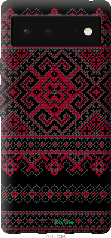 Силиконовый чехол Вышиванка 52 для Google Pixel 6 - 1763u-2364 изображение 