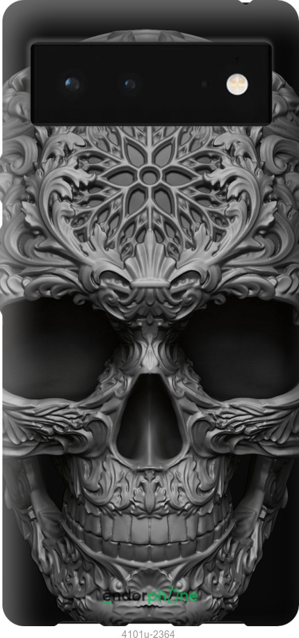 Силиконовый чехол skull-ornament для Google Pixel 6 - 4101u-2364 изображение 