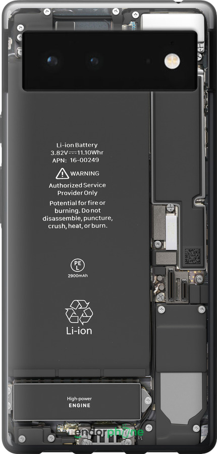 Силиконовый чехол Детали смартфона для Google Pixel 6 - 5487u-2364 изображение 