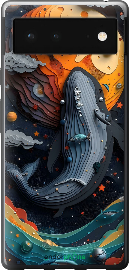 Силиконовый чехол Кит в космосе для Google Pixel 6 - 6328u-2364 изображение 