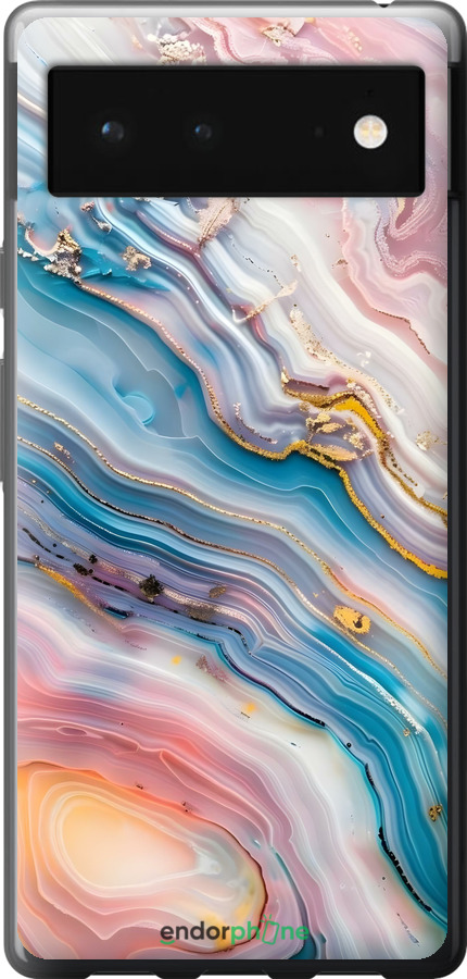 Силіконовий чехол Мрамор красивый для Google Pixel 6 - 6376u-2364 изображение 
