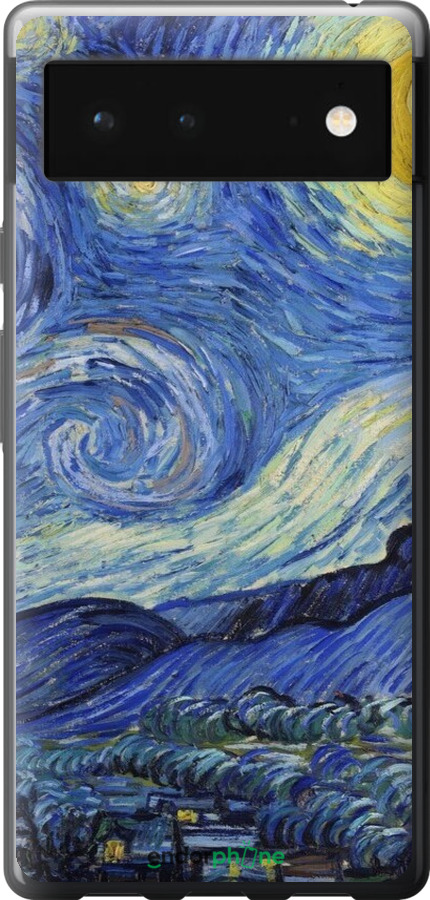 Силиконовый чехол «Звездная ночь» Винсента Ван Гога для Google Pixel 6 - 6433u-2364 изображение 
