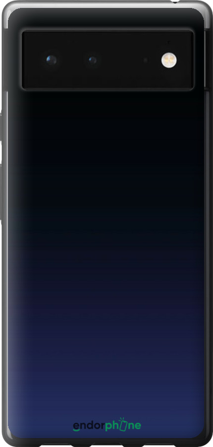 Силиконовый чехол Градиент в тёмно - синем стиле для Google Pixel 6 - 6542u-2364 изображение 