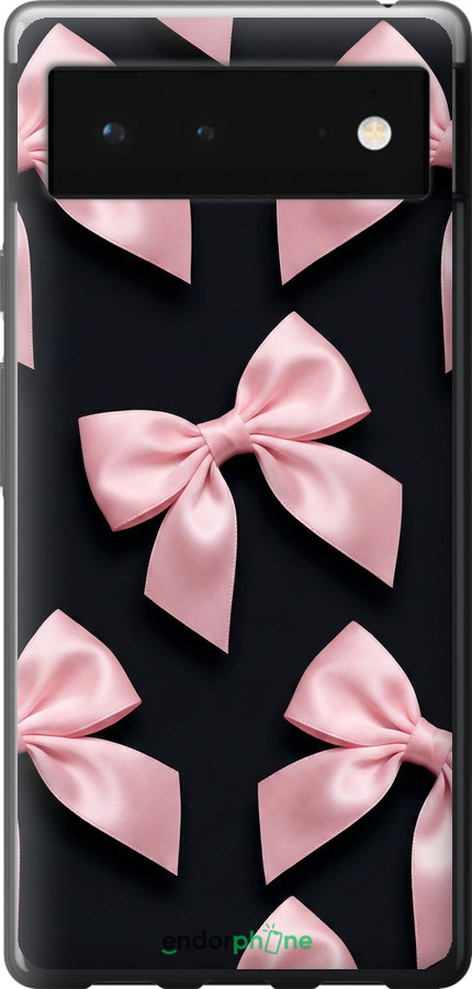 Силіконовий чехол Coquette Ribbons Dark Coquette для Google Pixel 6 - 6767u-2364 изображение 