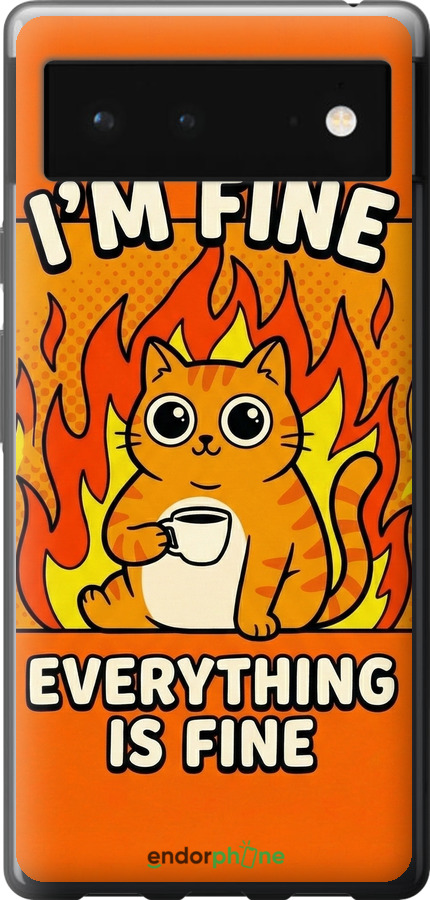 Силіконовий чехол Funny Cat для Google Pixel 6 - 6786u-2364 изображение 