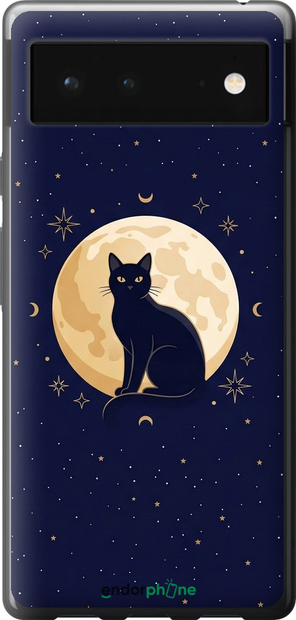 Силиконовый чехол Cute Cat Celestial/Witchy для Google Pixel 6 - 6787u-2364 изображение 