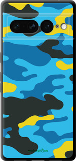 TPU чехол Жовто-блакитний камуфляж для Google Pixel 7 Pro - 1084b-3031 изображение 