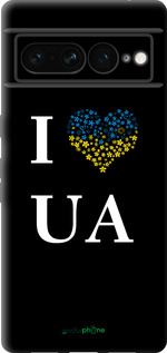 TPU чехол I love UA для Google Pixel 7 Pro - 1112b-3031 изображение 
